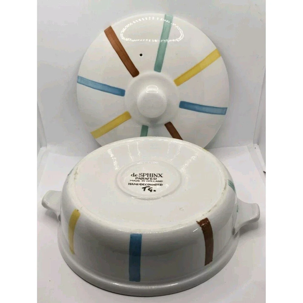 Mid Century Modern de SPHINXPARAFEU Casserole Dish Made in Holland Hand Crafted